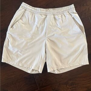 Lululemon Men's Pace Breaker Linerless 7” Shorts Medium M Bone